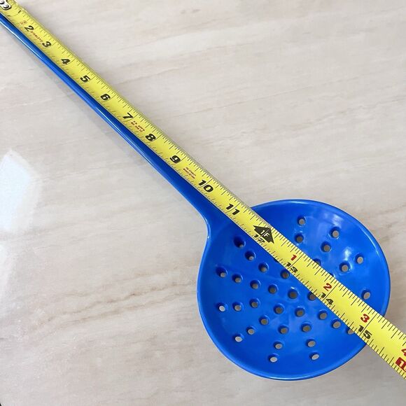 COPCO MELAMINE Utensils Serving Spoon/Fork/Strainer Long Handle Blue Red White - Picture 8 of 14